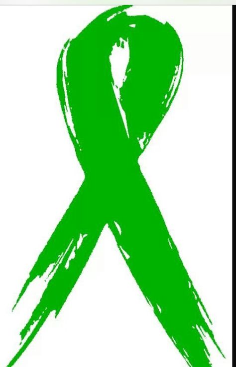 A green ribbon Lymphoma Ribbon Tattoo, Green Ribbon Tattoo, Donor Tattoo, Lymphoma Ribbon, Lymphoma Tattoo, Follicular Lymphoma, Mental Health Ribbon, Green Ribbon Awareness, Unicorn Headpiece