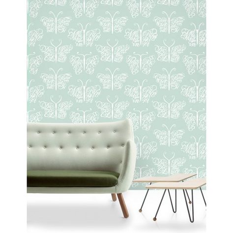 Camberwell Beauty - Pale Verdigris Mini Moderns Wallpaper, Sick Wallpapers, Retro Couch, Colour Wallpaper, Mid Century Wallpaper, Glamour Look, Happy Room, Look In, Sofa Inspiration