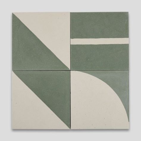 Abstract Tile Design, Oven Splashback, Green Porcelain Tile, Otto Tiles, Green Mosaic Tile, Unique Tile Patterns, Tiles Terrazzo, Graphic Tiles, Geometric Tile Pattern