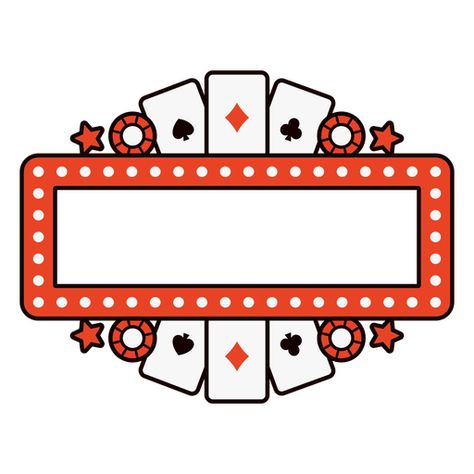 Casino sign with playing cards and stars PNG Design Casino Graphic Design, Playing Cards Design Graphics, Casino Banner, Casino Sign, Stars Png, Graduation Cake Toppers, Playing Cards Design, Design Cards, Graduation Cake