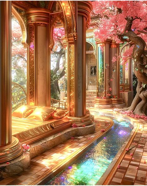 Glass Palace, Castle House Design, Dreamscape Architecture, Fantasy Mermaids, Fantasy Rooms, Spiritual Artwork, Castle House, Fantasy House, Fantasy Castle