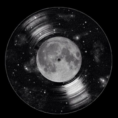 The Moon, Moon, Vinyl, Stars, Black