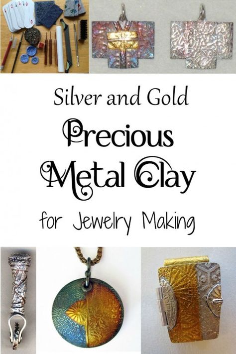 Metal Clay Tutorial, Concrete Creations, Clay Tips, Pmc Jewelry, Precious Metal Clay Jewelry, Hantverk Diy, Art Clay Silver, Silver Metal Clay, Clay Silver