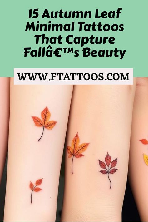 Discover stunning autumn leaf minimal tattoos that beautifully embody the essence of fall—will one of these designs resonate with your personal journey? Autumn Leaf Tattoo, Autumn Leaves Tattoo, Fall Leaves Tattoo, Leaves Tattoo, Minimal Tattoos, Watercolor Autumn Leaves, Autumn Tattoo, Leaf Tattoo, Leaf Outline