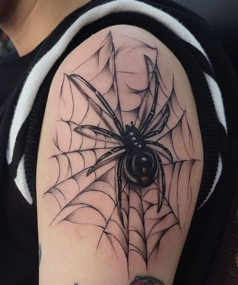 Black Widow Spider Tattoo, Lion Shoulder Tattoo, Wicked Tattoos, Wrist Tattoos For Guys, Elbow Tattoos, Spider Tattoo, Neck Tattoos, 3d Tattoos, 3d Tattoo