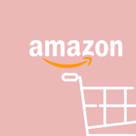 Amazon Aesthetic Icon, Amazon Logo Aesthetic, Amazon Icon Aesthetic, Amazon App Icon, Amazon Icon, Pink Things, Amazon Wishlist, Iphone App Design, Shop Icon