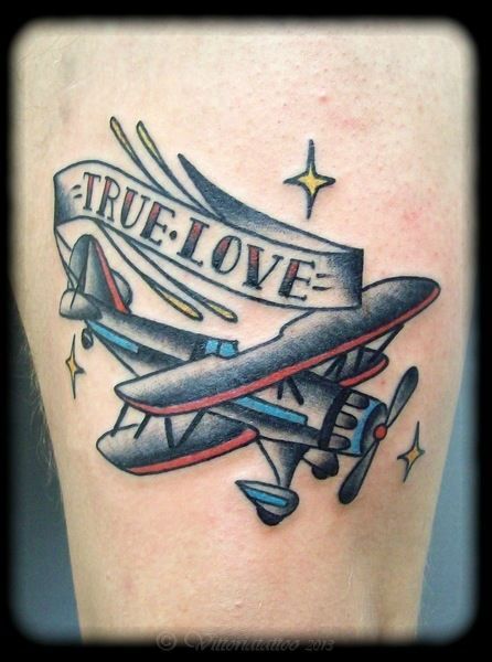 Old Airplane Tattoo, Traditional Plane Tattoo, Biplane Tattoo, Jesse Tattoo, Plane Tattoos, Traditional Compass Tattoo, Aviation Tattoo, Train Tattoo, Scroll Tattoos