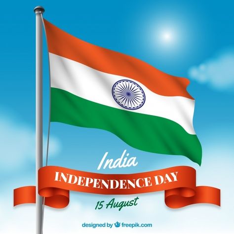 India independence day composition with ... | Free Vector #Freepik #freevector #ribbon #sky #flag #india Independence Day Images Hd, Independence Day Hd, Independence Day Pictures, Independence Day Card, Independence Day Wallpaper, Birthday Wishes Gif, Independence Day Photos, Happy Independence Day Images, Independence Day Greetings