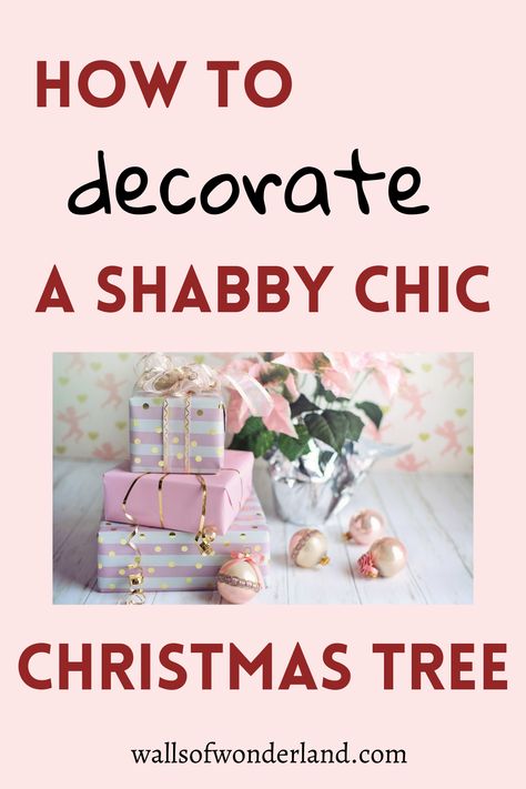 Shabby Chic Christmas Tree Ideas, Shabby Chic Christmas Diy, Shabby Chic Christmas Decor Ideas, Shabby Chic Kitchens, Homade Christmas Gifts, Diy Shabby Chic Christmas, Shabby Chic Xmas, Pink Shabby Chic Christmas, Chic Christmas Tree