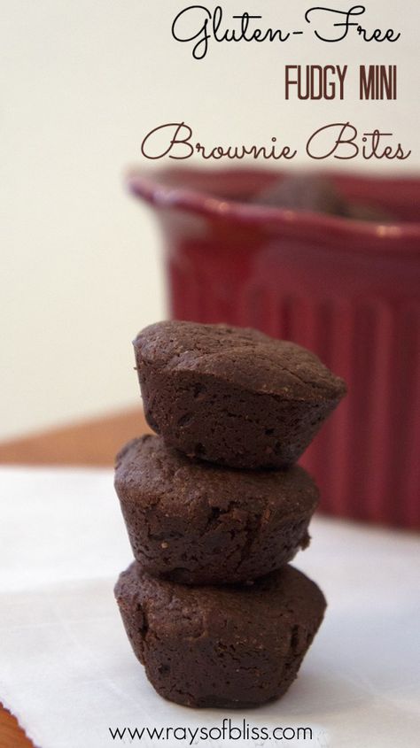 Gluten Free Brownie Bites, Classic Brownies, Mini Brownie Bites, Gluten Free Brownie, Dairy Free Brownies, Paleo Gluten Free Recipes, Mini Brownies, Fudgy Brownie, Mini Cupcake