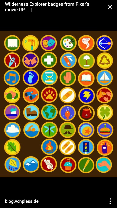 Wilderness Explorer Badges, Disfraz Up, Russell Up Costume, Up Badges, Russel Up, Boy Scout Badges, Explorer Costume, Up Pixar, Minion Birthday Party