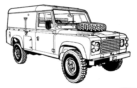 Lander Rover, Bedford Truck, Classic Road Bike, Blue Nose Friends, Land Rover Defender 110, Defender 110, Land Rover Series, Wood Pallet Projects, Outline Drawings