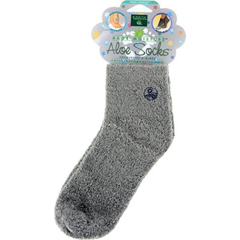 Earth Therapeutics Aloe Socks  Grey 1 PackS ** Continue to the product at the image link. (Note:Amazon affiliate link) Aloe Socks, Earth Therapeutics, Natural Aloe Vera, Cracked Heels, Natural Body Care, Facial Moisturizers, Rough Skin, Halloween Sale, Natural Body