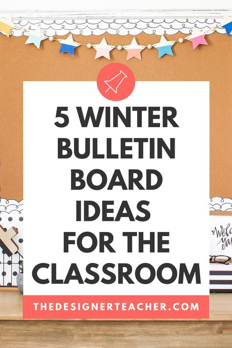 These five cute winter bulletin board ideas for the classroom will have your board updated in no time! They all work as door decor too! Winter Bulletin Board Ideas, Winter Lesson Plan, Winter Bulletin Board, Winter Classroom Activities, Ideas For The Classroom, January Classroom, Winter Bulletin, Bulletin Boards Classroom Decor, Winter Bulletin Boards