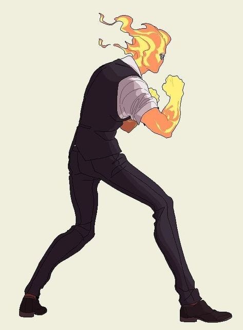 Undertale Grillby, Grillby Undertale, Suit Reference, Boxing Stance, Model Sheet, Undertale Art, Superhero Design, 영감을 주는 캐릭터, Character Design References