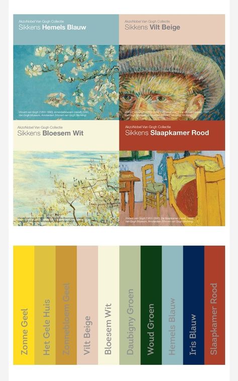 Museum Color Palette, Van Gogh Color Palette, Advent 2023, Van Gogh Aesthetic, Wedding Palette, Color Palette Design, Impressionist Paintings, Old Paintings, Famous Art