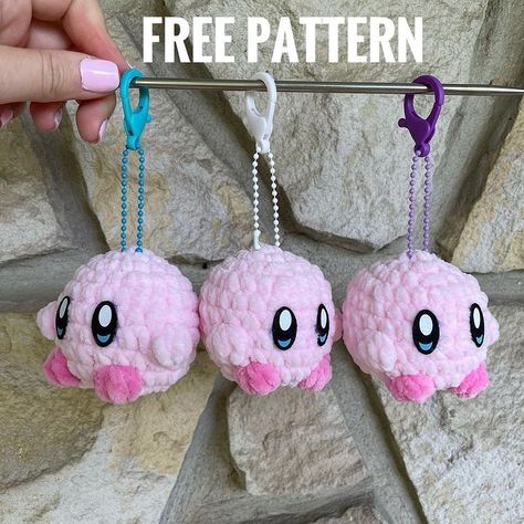 Free crochet pattern by@sweetbriecreations you can find more free and exclusive patterns in the bio link enjoy!!. . . . #crochetamigurimi #crochetamigurumis #crochetamigurumis🧶 #crochetamigurumidolls #crochetamigurumibears #crochetamigurumi #crochetpatternsandtutorials #crochetpatternsforbeginners #crochetpatternsforsale #crochetpatternsuccess #crochetpatternshawl #crochetpatternsfree #crochetpatternstore #crochetpatternshop #crochetpatterns #crochetaddict #freepatternsamigurumi #freepatter... Kirby Crochet Pattern, Kirby Pattern, Kirby Keychain, Keychain Pattern, Pattern Store, Shawl Crochet Pattern, Crochet Patterns For Beginners, Be Great, Cute Crochet