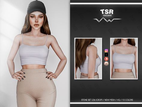 The Sims Resource Tops, Sims 4 Cc Tank Top, Sims 4 Cc Tops Female, Sims 4 Cc Crop Tops, Cc Top, The Sims 4 Pc, Cc Clothes, Pelo Sims, Sims 4 Teen