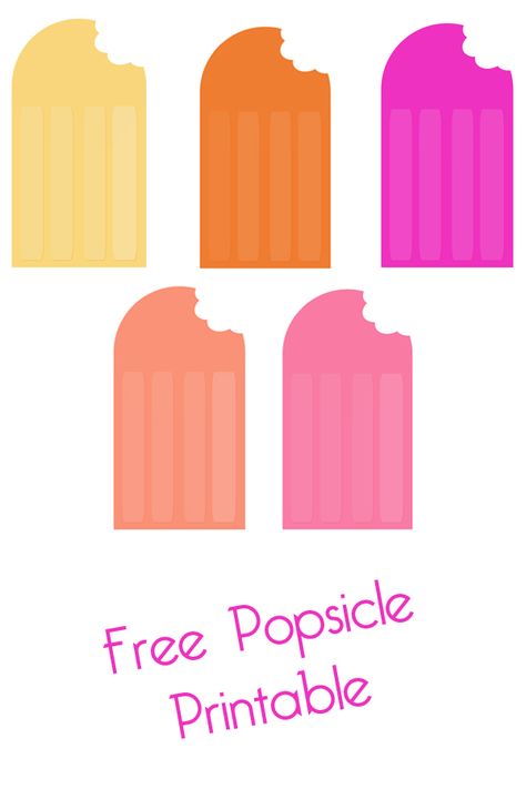 Popsicle Printable Free, Popsicle Decorations, Popsicle Template, Popsicle Printable, Popsicle Garland, Ice Cream Party Theme, Popsicle Party, Summer Popsicles, Summer Party Themes