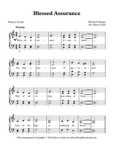 Piano Sheet Music Hymns, Easy Piano Hymns Free Printable, Easy Piano Hymns With Letters, Contemporary Christian Piano Sheet Music, Easy Hymns For Piano, Blessed Assurance Hymn, Popular Piano Sheet Music, Music With Lyrics, Sheet Music With Letters