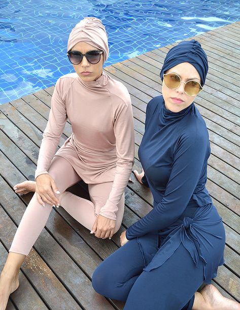 Swimwear Ideas, Muslim Swimwear, Swim Leggings, Coats Fashion, Modest Swimwear, Swim Shirts, Empower Women, Boarding School, Swimwear Brands