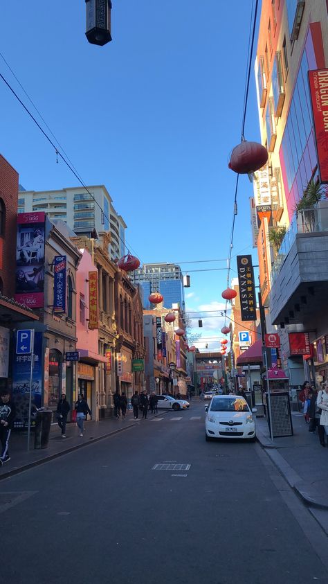 Chinatown  #melbourne Chinatown Melbourne, China Town, Going Places, Times Square, Melbourne, Affirmations, Street View, China, Travel