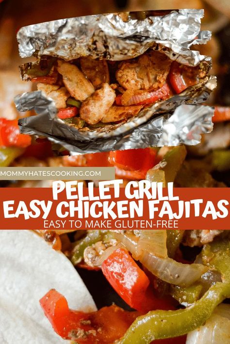 Get ready to make a delicious meal right on the pellet grill with these Pellet Grill Chicken Fajitas, made right in foil packs! Foil Chicken, Pellet Grilled Chicken, Foil Pack Recipes, Drumstick Chicken, Grilled Chicken Fajitas, Easy Chicken Fajitas, Summer Grill, Foil Pack Dinners, Casserole Chicken