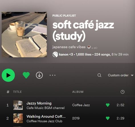 #study #jazz #cafe #spotify Cafe Names Ideas, Study Playlist, Jazz Songs, Study Cafe, Jazz Cafe, Jazz Club, Jazz Music, Spotify Playlist, Music Playlist