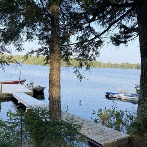 Canada Lake Aesthetic, Old Lake House Aesthetic, Cabin By A Lake, Small Lake Town Aesthetic, Meet Me At The Lake Aesthetic, Lake Town Aesthetic, Lake Aesthetics Summer, Maine Lake House, Lakehouse Aesthetic