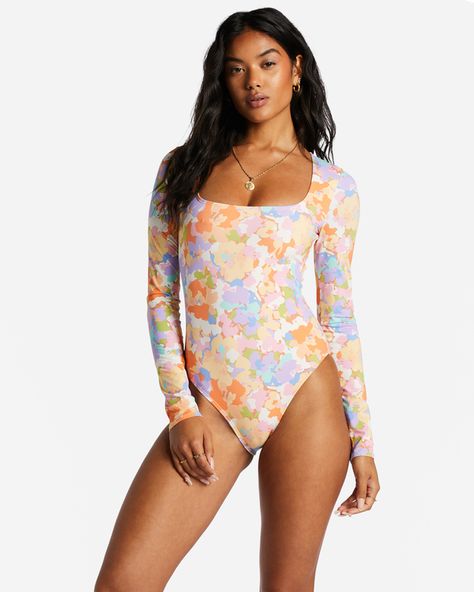 Long Sleeve Bathing Suit, Tropical Swimsuits, Full Coverage Swimsuit, Long Sleeve Swimwear, Paradise Cove, Sleeve Swimsuit, Bathing Suits One Piece, Rashguard Swimsuit, Long Sleeve Swimsuit