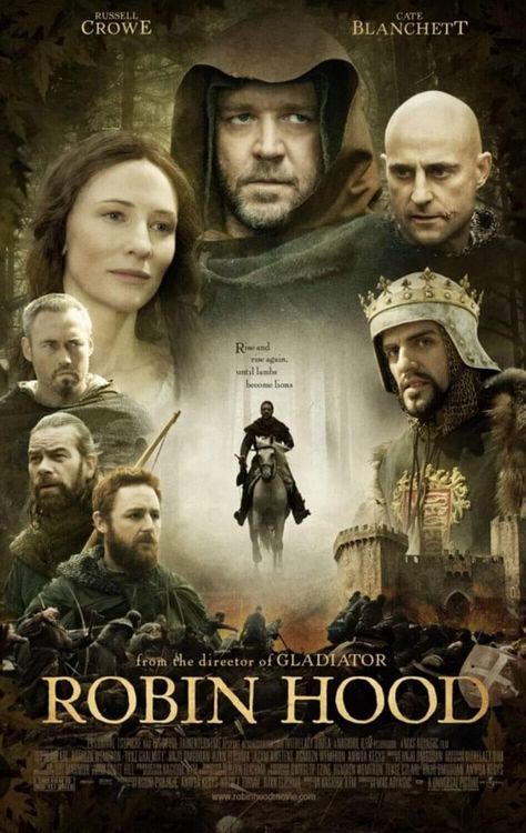 Robin Hood 2010, Robin Hood Poster, This Is Us Movie, See Movie, Ridley Scott, World Of Fantasy, Fantasy Movies, Robin Hood, King Kong