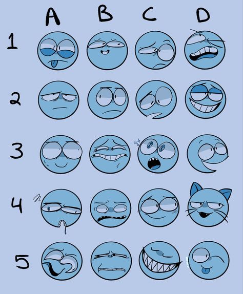 art, expressions, face, meme Art Emotion References, Angry Cartoon Expression, Carton Face Expressions, Silly Facial Expressions Drawing, Funny Face Expressions Drawing, Talking Expression Drawing, Annoyed Character Expression, Creepy Facial Expressions, 100 Expressions Challenge