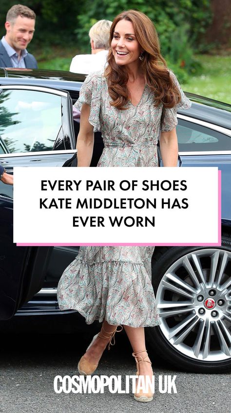 From her favourite LK Bennett heels to her lived-in wedges and love of pumps, here we hunt down where to buy all Kate Middleton's shoes. Kate Middleton Flats, Kate Middleton Spring Style, Kate Middleton Heels, Kate Middleton Style Formal, Cap Toe Shoes Outfit, Kate Middleton Casual Outfits, Long Brown Boots Outfits, Kate Middleton Style Casual, Middleton Style Casual