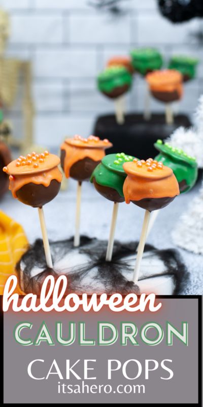 Cauldron Cake Pops, Samhain Recipes, Halloween Eats, Treat Making, Cake Pops Recipe, Cauldron Cake, Halloween Cauldron, Halloween Menu, Halloween Cake Pops