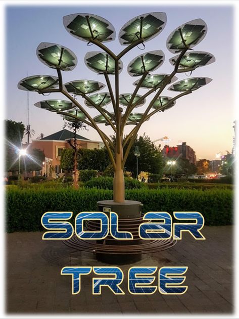 Solar Tree, also known as Solar Power Tree is an innovative way of producing solar energy in less area with maximum output. It uses a number of #solar panels that form the shape of a tree. The #panels are arranged in a tall pole with branches. #seminartopics #technology #solar Futuristic Solar Panels, Solar Panel Design, Solar Architecture, Solar Energy Design, Solar Panels Design, Solar Tree, Solar City, Bio Design, Used Solar Panels