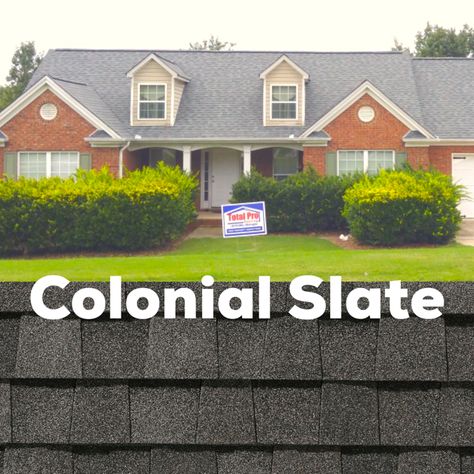 Shingle Color Examples from our Installs: - Total Pro Roofing Colonial Slate Roof Shingles, Landmark Pro Shingles, Certainteed Landmark Pro, Landmark Shingles, Slate Roof Shingles, Slate Shingles, Shingle Colors, Architectural Shingles, Slate Roof