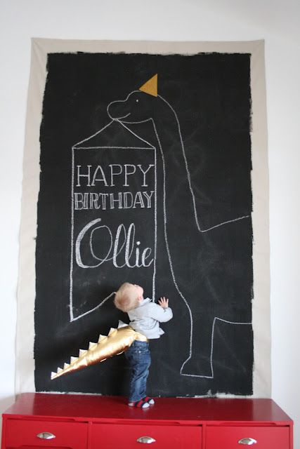 Dinosaur Chalkboard Art, Dinosaur Chalk Art, Birthday Board Ideas, Birthday Chalkboard Art, Dinosaur Party Decorations, Dinosaur Themed Birthday Party, Dino Birthday Party, Dino Birthday, Birthday Chalkboard