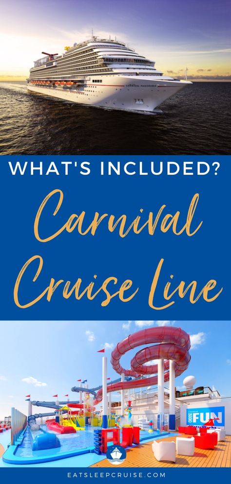 For one set fare, a cruise vacation enables travelers to see multiple destinations while enjoying most of the onboard amenities. Although, what is included in each cruise line’s standard price can fluctuate. To help cruisers planning a vacation with Carnival Cruise Line, we have put together this list of What’s Included on Carnival Cruise Line. #cruise #CarnivalCruiseLine #cruiseplanning #cruisetips #eatsleepcruise Carnival Dream Cruise Ship, Carnival Cruise Tips, Cruise Tips Royal Caribbean, Carnival Dream, Alaska Cruise Tips, Carnival Sunshine, Carnival Ships, Carnival Cruises, Carnival Cruise Ships