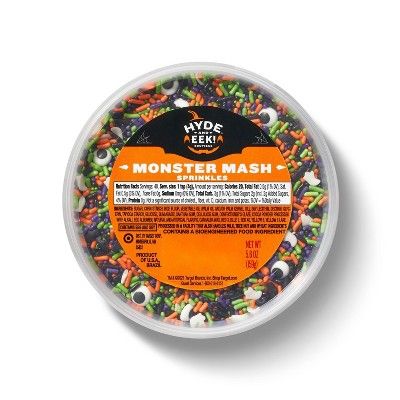 Halloween Monster Mash Sprinkle Tub - 5.6oz - Hyde & Eek! Boutique™ : Target Banana Smoothie Healthy, Target Shop, Baking Kits, Butterscotch Candy, Cereal Cookies, Peanut Butter Marshmallow, Halloween Sprinkles, Baking Kit, Halloween Baking