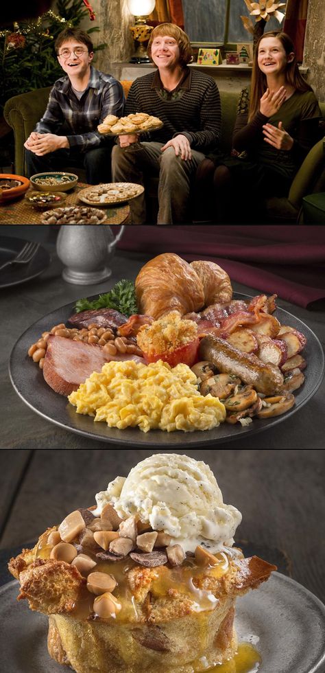 If the new Harry Potter World (in California) has the same delicious, quality, and fresh food as the HP world in Florida, then we are in for a treat! It was honestly the best and most wholesome food I've every had at a theme park. The family and I shared the 'great feast' , it was delicious. If 'The Three Broomsticks' became an actual chain restaurant I would be a regular customer! Harry Potter Feast, Harry Potter Dinner, The Three Broomsticks, Harry Potter Parties Food, Harry Potter Marathon, Cumpleaños Harry Potter, Three Broomsticks, Harry Potter Food, Theme Harry Potter