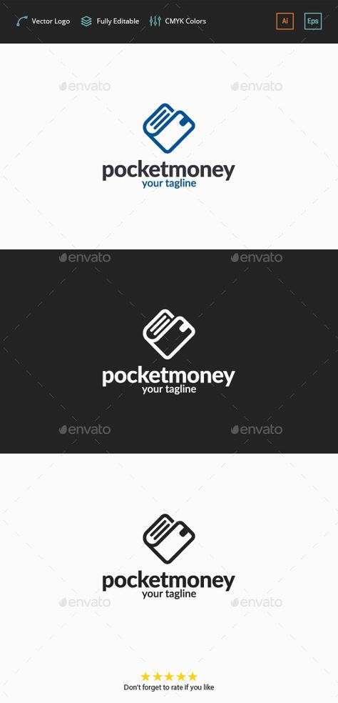 Pocket Money - Wallet Logo Nature Logos, Quote Template Design, Eco Farm, Logos Templates, Church Branding, Logo Nature, Money Logo, Logos Vintage, Logos Retro