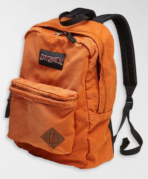 Levi's Jansport Backpack - Orange. Yes please!!! Sam Core, Orange Backpack, Moodboard Pngs, Aesthetic Png, Niche Memes, Denim Backpack, Orange Backpacks, Diy Backpack, Diy Leather Bag