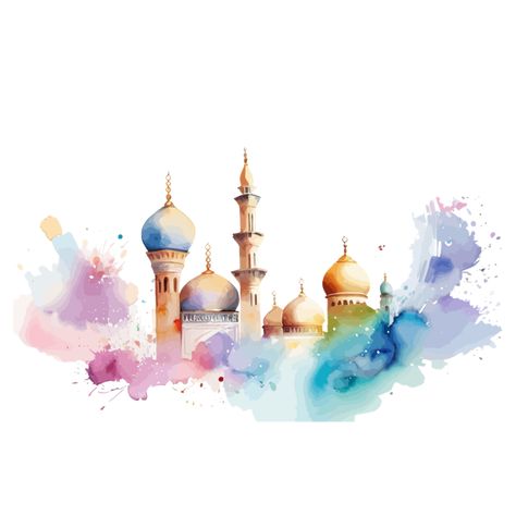 Ramadan Celebration And Eid Mubarak Background With 3d Mosque Vector Illustration#pikbest#Backgrounds 3d Mosque, Islamic Mosque, Mosque Vector, Eid Mubarak Background, Ramadan Celebration, Eid Mubarak Greeting Cards, Colorful Lamps, Eid Mubarak Greetings, Music Decor