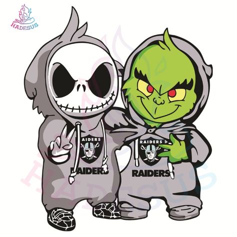 Jack and Grinch Las Vegas Raiders Sport Svg Football Teams S Check more at https://hadesus.com/product/jack-and-grinch-las-vegas-raiders-sport-svg-football-teams-s/ Jack And Grinch, Raiders Christmas, Cowboys Svg, Eagles Svg, Football Teams, Las Vegas Raiders, Sports Svg, Ravens, Dallas Cowboys