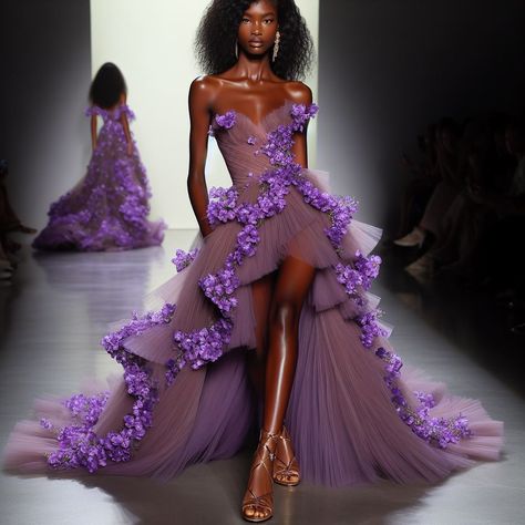 Purple High Fashion, Award Show Dresses, Met Gala Dresses, Classy Wedding Dress, African Inspired Clothing, Classy Prom Dresses, Fairytale Dress, Fantasy Dress, Gala Dresses