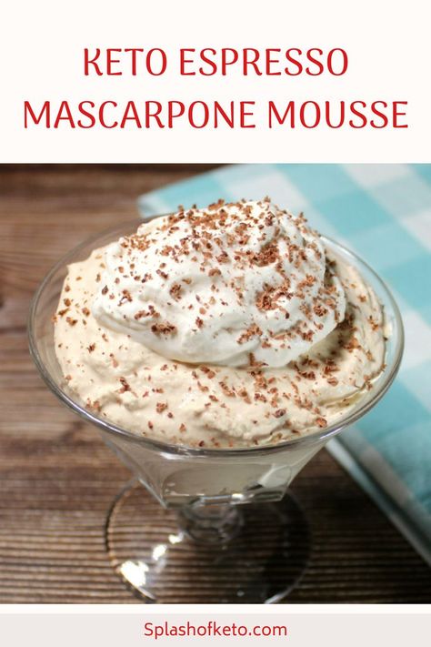 Espresso Mascarpone, Whipped Topping Recipe, Mascarpone Mousse, Mascarpone Dessert, Recipes With Whipping Cream, Keto Cheese, Chocolate Espresso, Cream Desserts, Whipped Topping