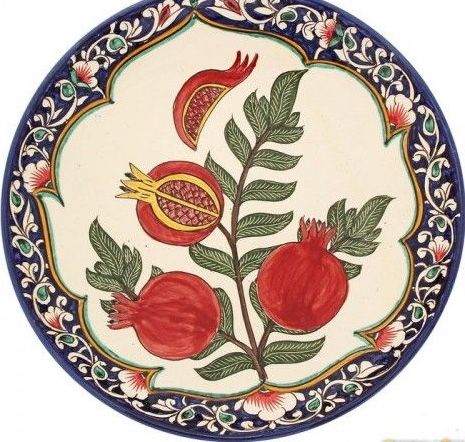 Pomegranate Print, Pomegranate Art, Turkish Pottery, Persian Art Painting, Diy Ceramic, Mandala Artwork, Textile Pattern Design, Plate Art, Backgrounds Phone Wallpapers