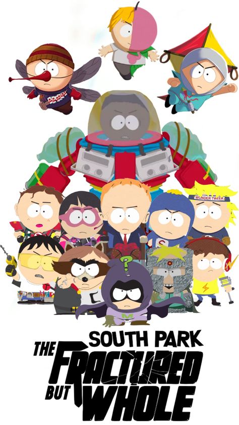 South Park The Fractured But Whole Wallpaper, South Park Poster Vintage, South Park Tfbw, South Park Wallpaper, Howl's Moving Castle Aesthetic, South Park Poster, Park Wallpaper, Foto Top, All Superheroes