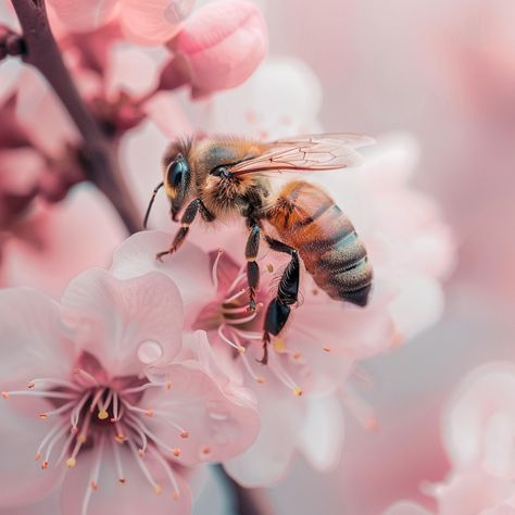 Bee Aesthetic, Fairy Aesthetic, Flower White, Aesthetic Pink, Beautiful Butterflies, Pink Flower, Pink Flowers, Butterflies, Bee