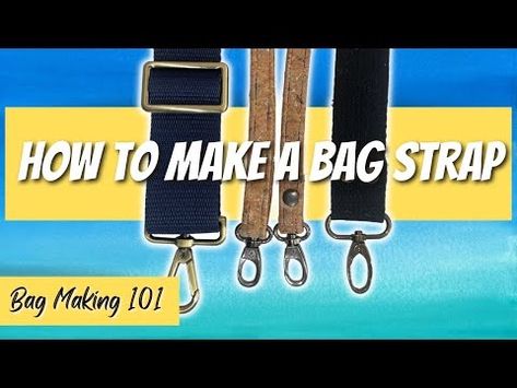 How To Make An Adjustable Bag Strap - YouTube Cheap Adjustable Bag Strap For Everyday Use, Cheap Bag Strap With Adjustable Handle For Daily Use, How To Sew Straps On A Bag, Adjustable Long Strap For Everyday Bag Use, Practical Bag With Adjustable Strap For On-the-go, Moving Straps, Versatile Adjustable Bag Strap For On-the-go, Diy Moving, Pedal Straps